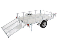 Load image into Gallery viewer, 5x8 Galvanized Landscape / ATV Trailer with Loading Ramp