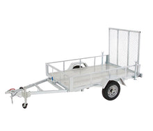 Load image into Gallery viewer, 5x8 Galvanized Landscape / ATV Trailer with Loading Ramp